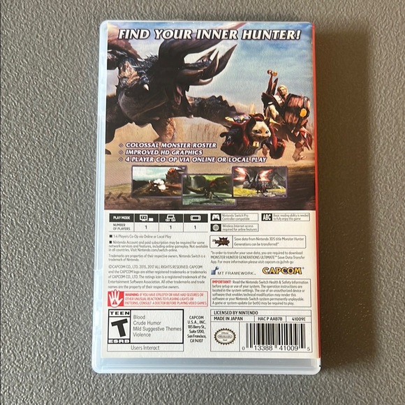 🎮🕹️NINTENDO SWITCH “MONSTER HUNTER GENERATIONS ULTIMATE”🎮🕹️ - Picture 3 of 3